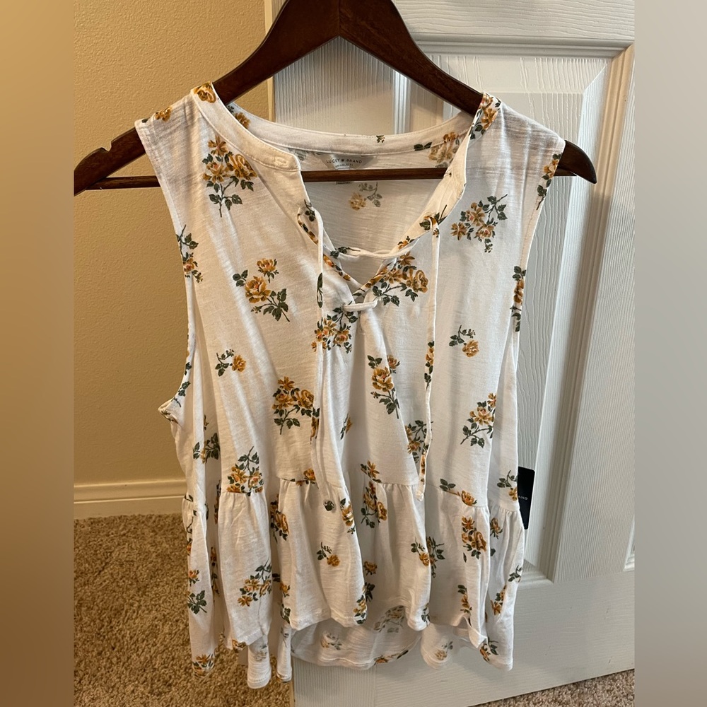 Lucky Brand Floral Tank Top NWT